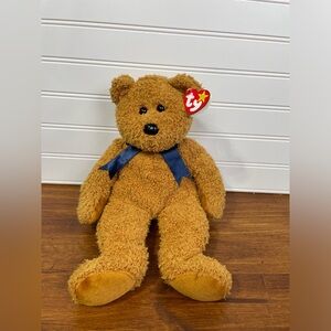 Ty Rare 1998 Brown Bear With Bow